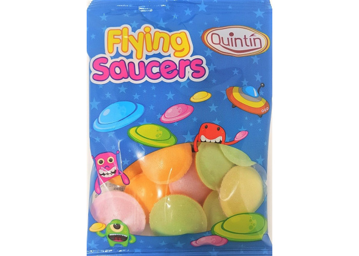 Flying Saucer Sweets Sherbet Filled Wafer Spaceships